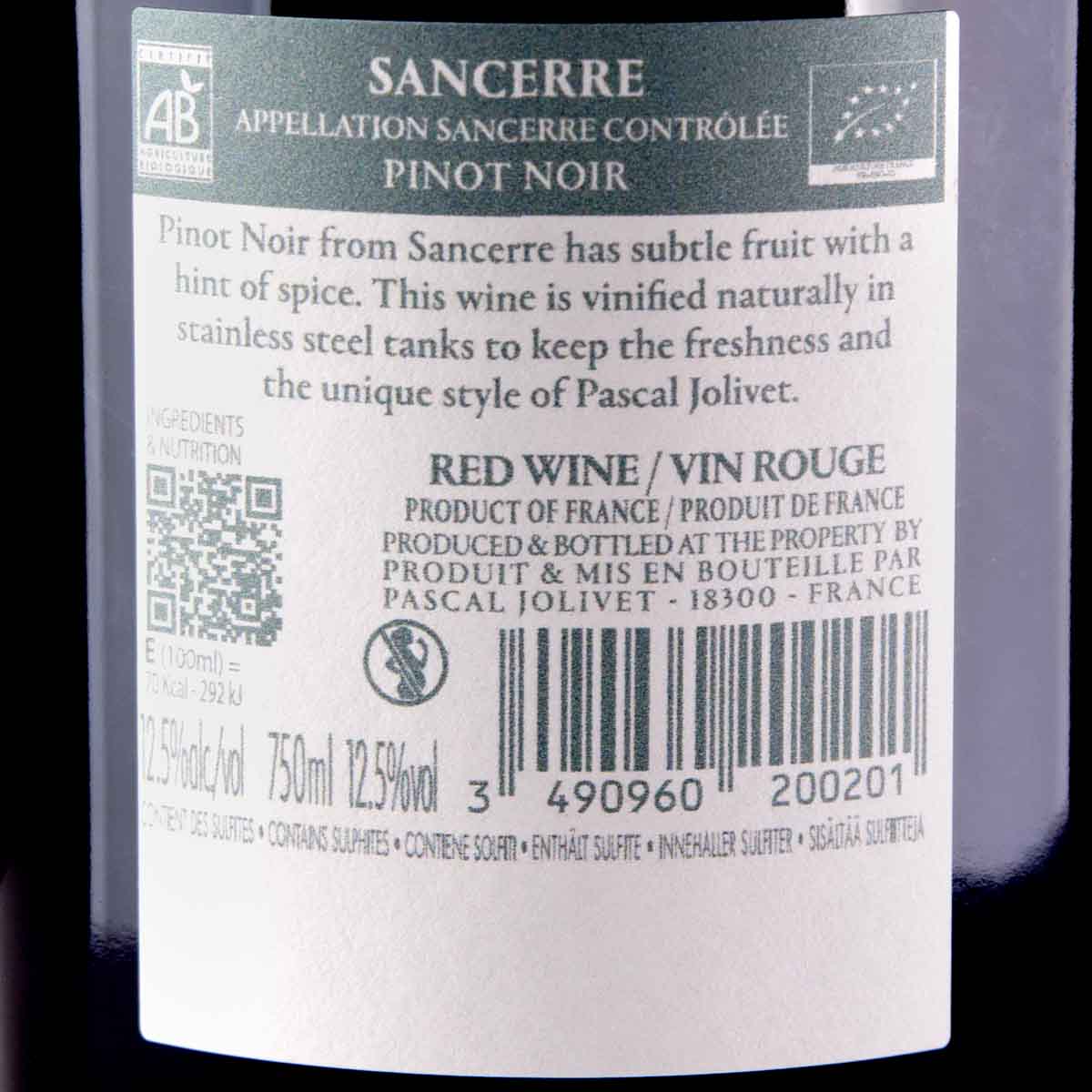 Pascal Jolivet Sancerre Rouge AOC