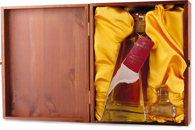 Marcati Grappa Decanter Vetra di Boemia Moscato Riserva 0,5l