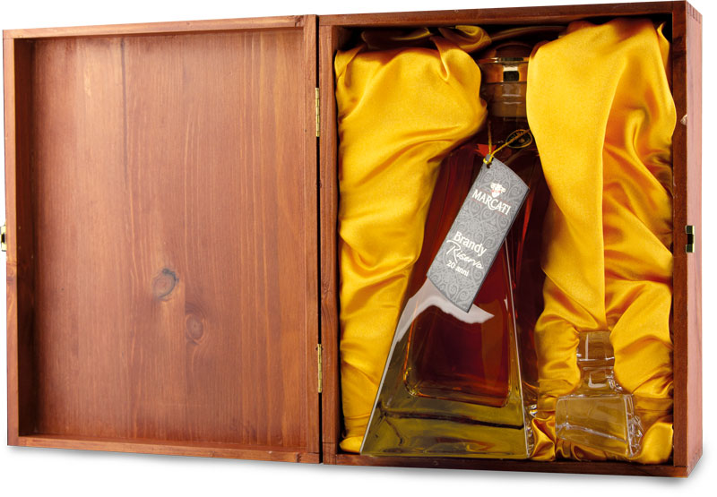 Marcati Grappa Decanter Vetra di Boemia Brandy 20 Jahre Riserva 0,5l