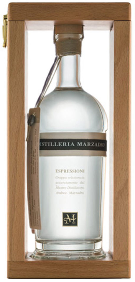 Marzadro Grappa Espressioni Bianca im passenden Holzrahmen Marzadro Grappa Espressioni Bianca im passenden Holzrahmen