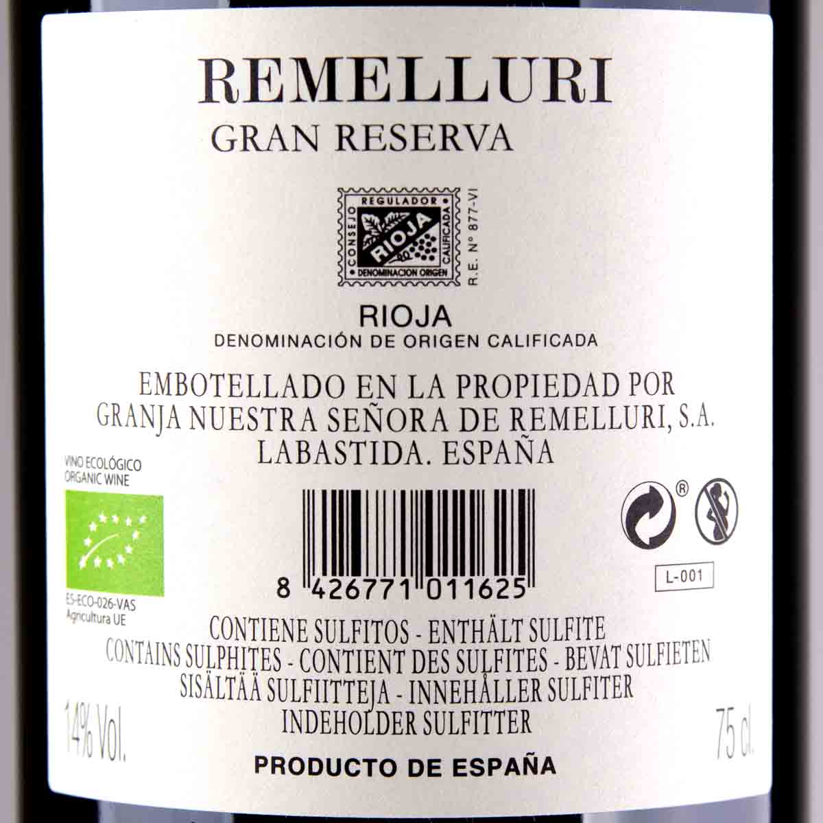 Remelluri Granja Gran Reserva Rioja DOCa