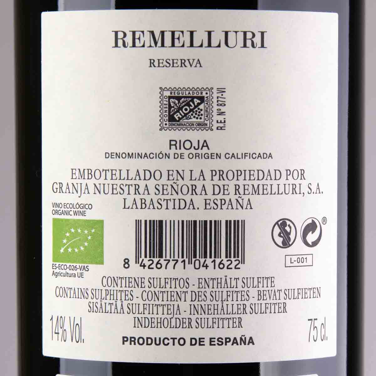 Remelluri Reserva Rioja DOC