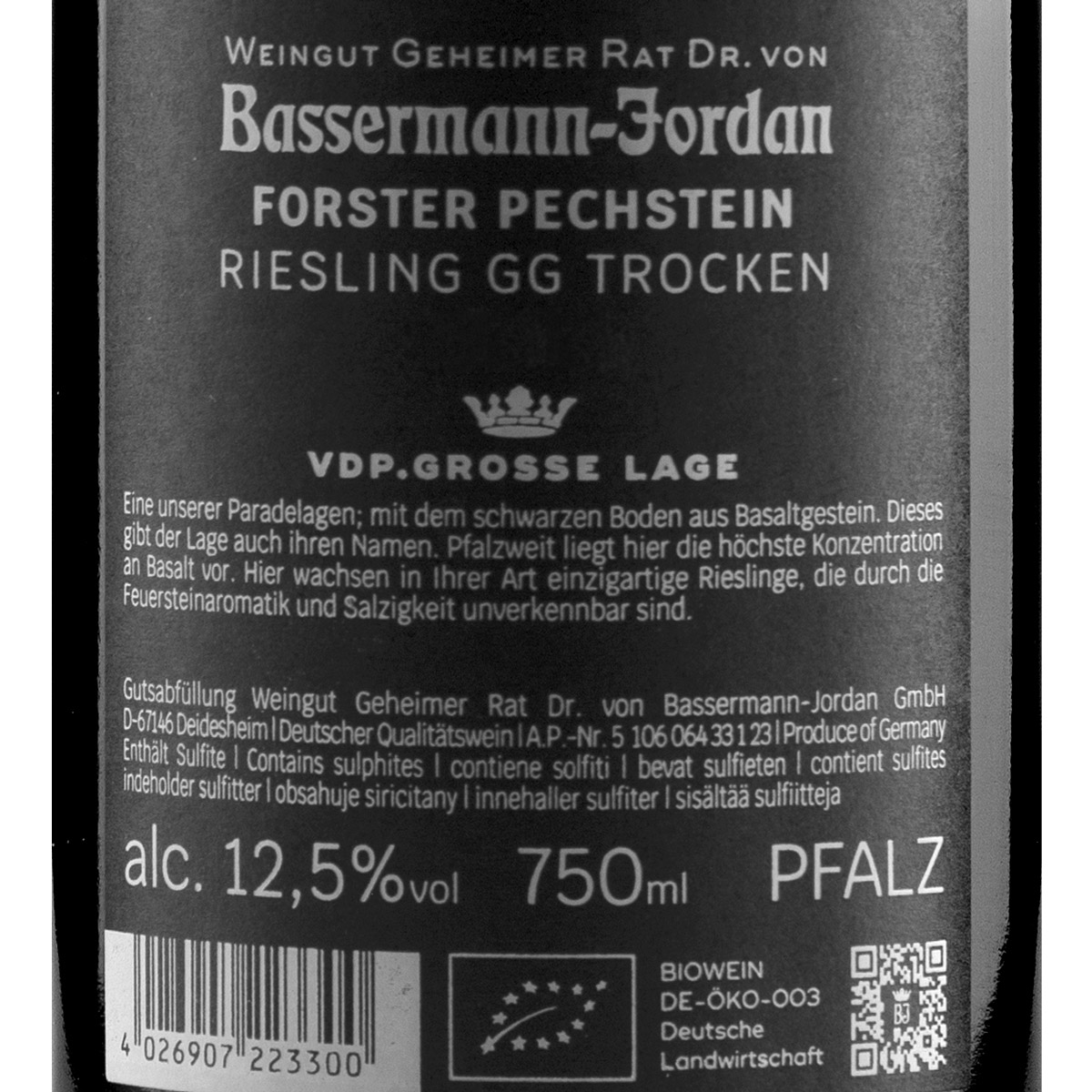 Bassermann-Jordan Pechstein Riesling GG trocken