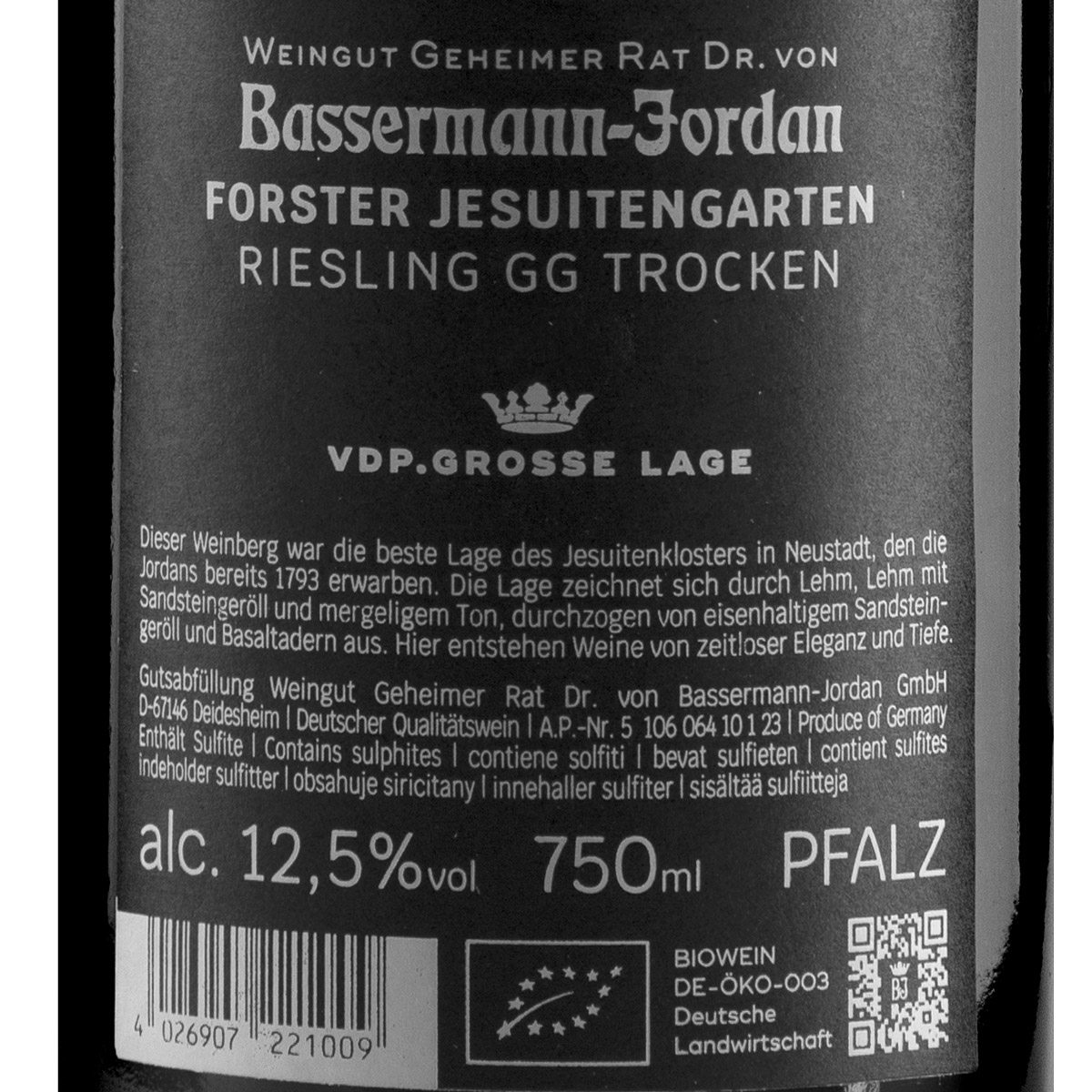 Bassermann-Jordan Jesuitengarten Riesling GG trocken