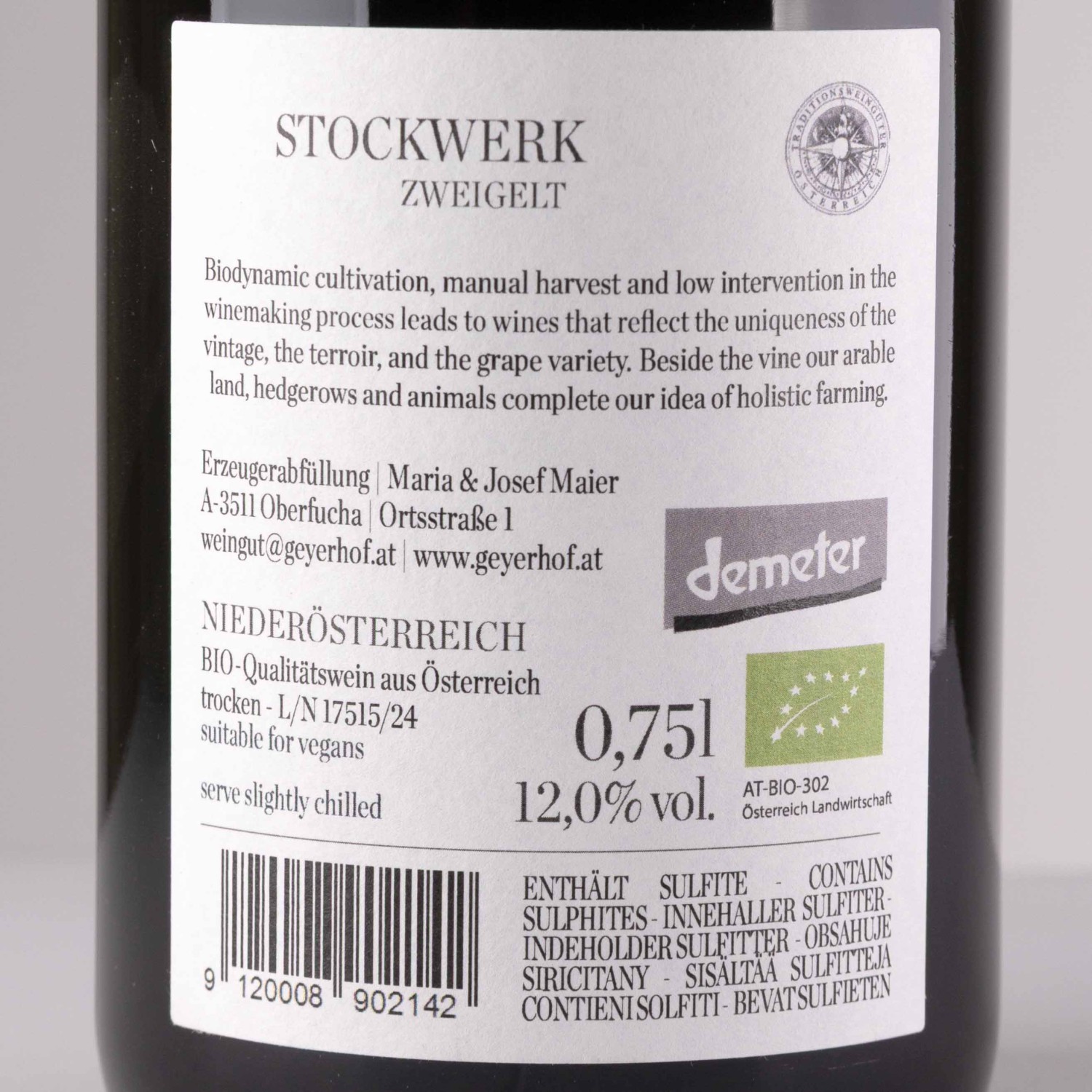 Geyerhof Stockwerk Zweigelt